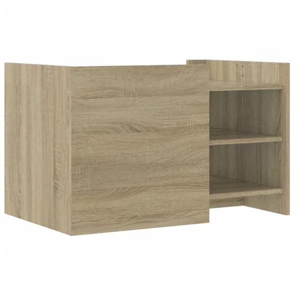vidaXL Soffbord sonoma-ek 80x50x50 cm konstruerat trä