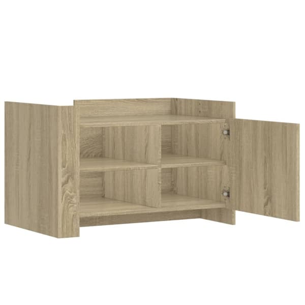 vidaXL Soffbord sonoma-ek 80x50x50 cm konstruerat trä