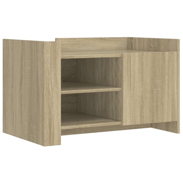 vidaXL Soffbord sonoma-ek 80x50x50 cm konstruerat trä