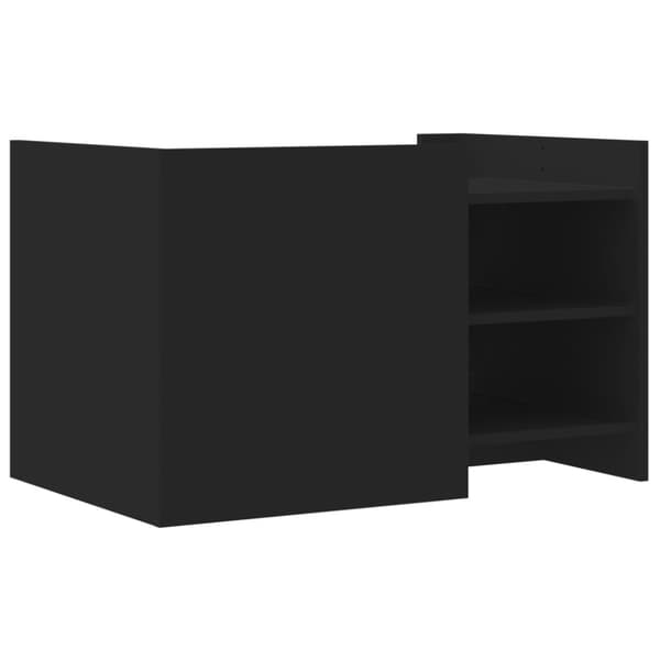 vidaXL Soffbord svart 80x50x50 cm konstruerat trä
