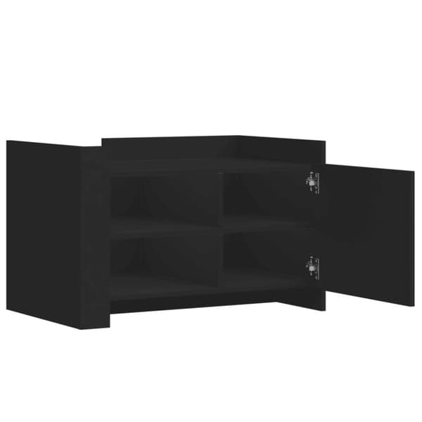 vidaXL Soffbord svart 80x50x50 cm konstruerat trä