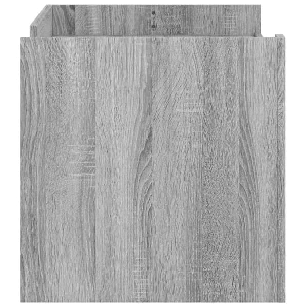 vidaXL Sohvapöytä harmaa Sonoma 100x50x50 cm tekninen puu