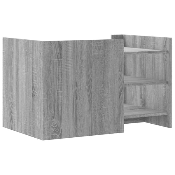 vidaXL sofabord 80x50x50 cm konstrueret træ grå sonoma-eg