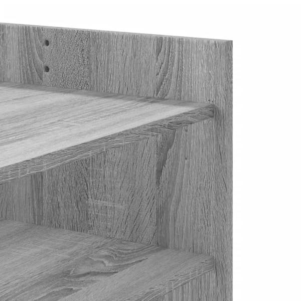 vidaXL sofabord 80x50x50 cm konstrueret træ grå sonoma-eg