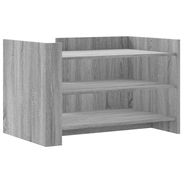 vidaXL sofabord 80x50x50 cm konstrueret træ grå sonoma-eg