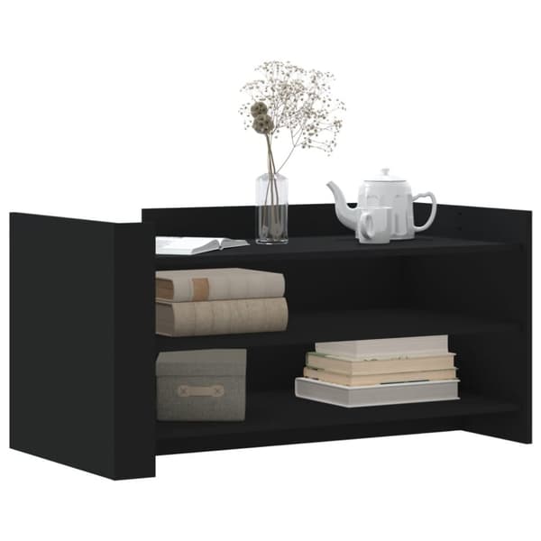 vidaXL sofabord 100x50x50 cm konstrueret træ sort