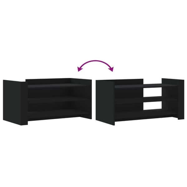 vidaXL sofabord 100x50x50 cm konstrueret træ sort