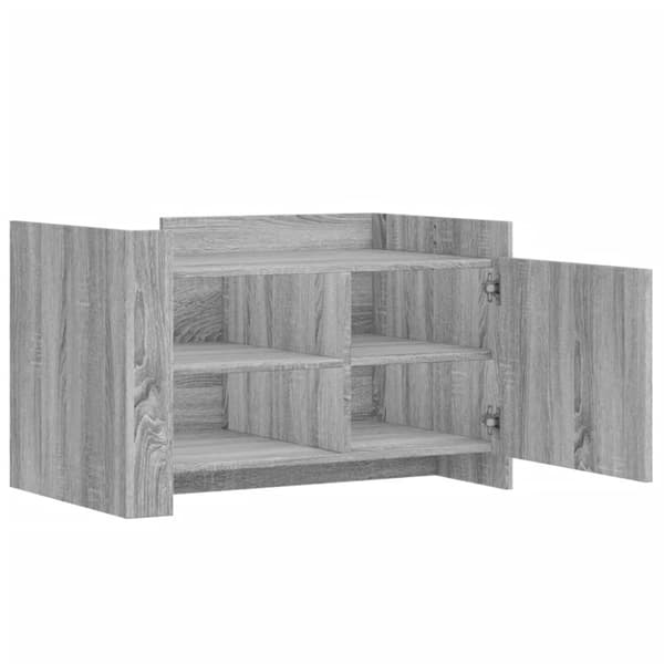 vidaXL sofabord 80x50x50 cm konstrueret træ grå sonoma-eg
