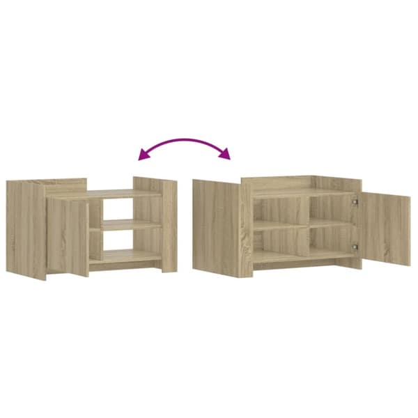 vidaXL sofabord 80x50x50 cm konstrueret træ sonoma-eg