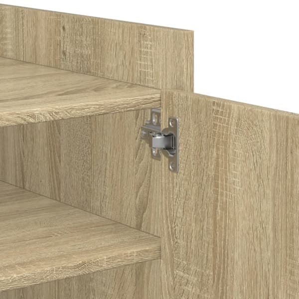 vidaXL sofabord 80x50x50 cm konstrueret træ sonoma-eg