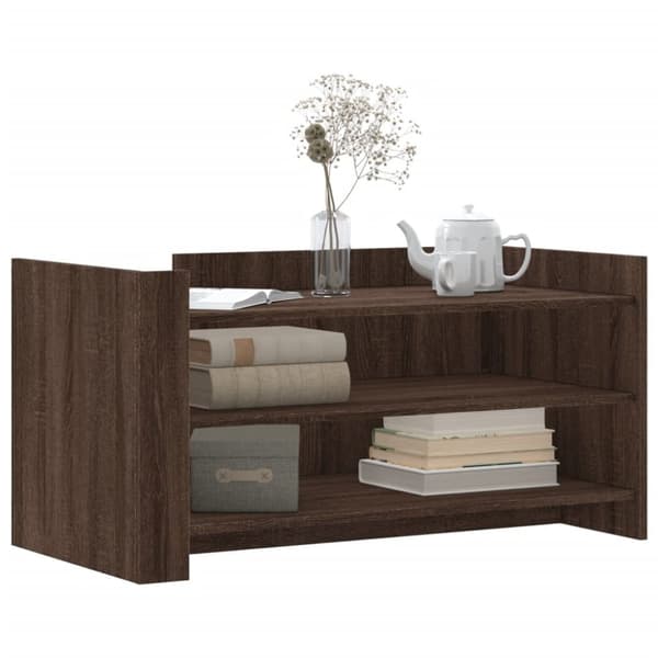 vidaXL sofabord 100x50x50 cm konstrueret træ brunt eg