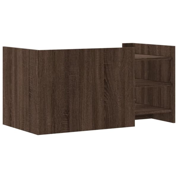 vidaXL sofabord 100x50x50 cm konstrueret træ brunt eg