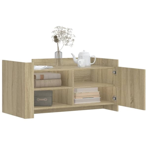 vidaXL sofabord 100x50x50 cm konstrueret træ sonoma-eg