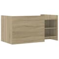 Miniatyrbillede 7 af 11: vidaXL sofabord 100x50x50 cm konstrueret træ sonoma-eg