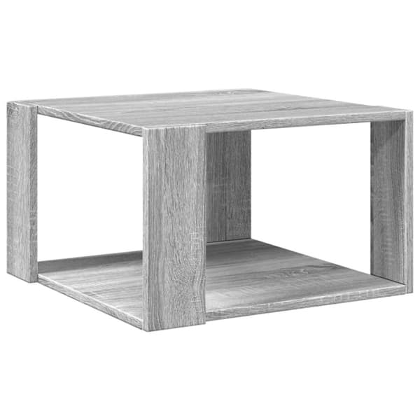 vidaXL Soffbord grå sonoma 51,5x51,5x30 cm konstruerat trä