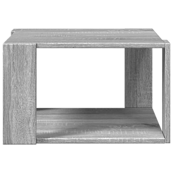 vidaXL Soffbord grå sonoma 51,5x51,5x30 cm konstruerat trä
