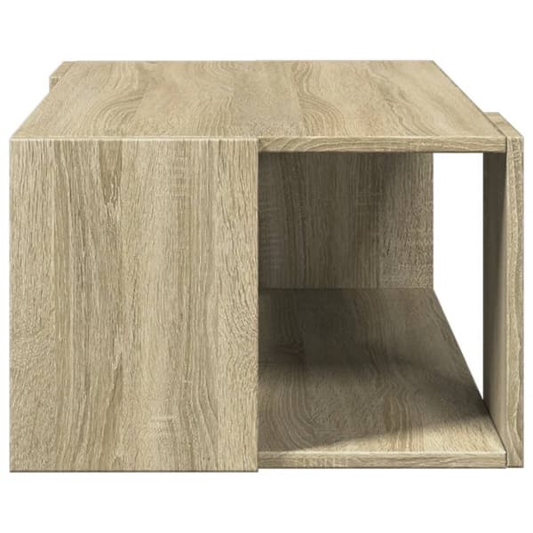 vidaXL Soffbord sonoma-ek 89,5x48x30 cm konstruerat trä
