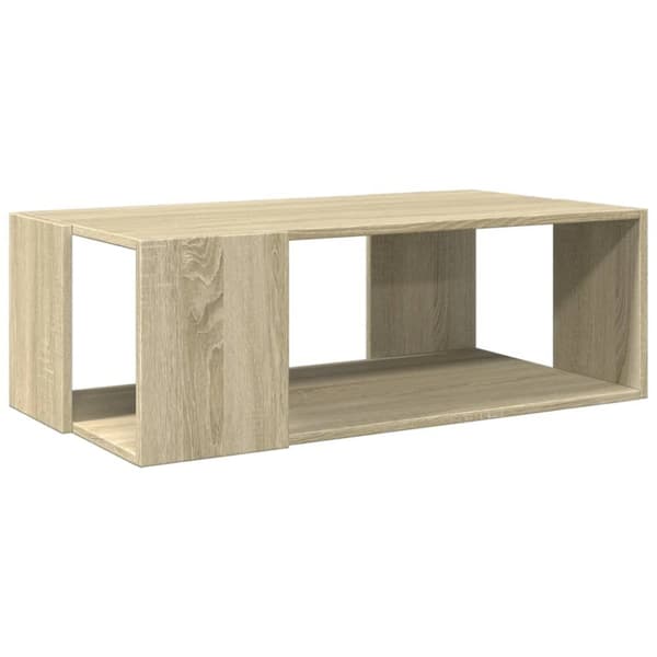 vidaXL Soffbord sonoma-ek 89,5x48x30 cm konstruerat trä