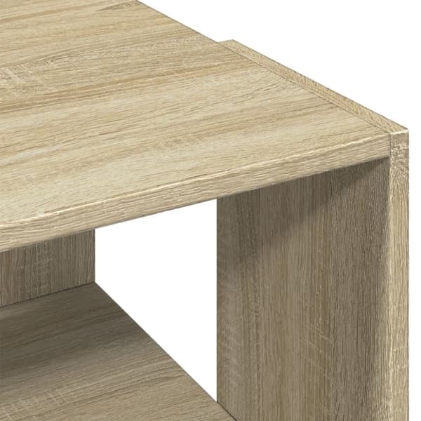 vidaXL Soffbord sonoma-ek 89,5x48x30 cm konstruerat trä
