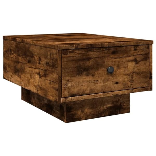 vidaXL Salongbord røkt eik 60x45x31 cm konstruert tre