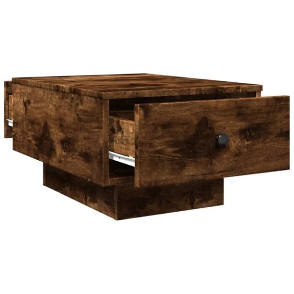 vidaXL Salongbord røkt eik 60x45x31 cm konstruert tre