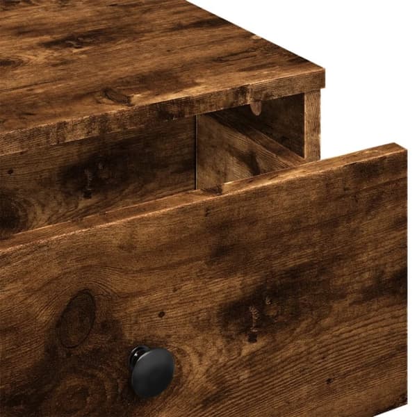 vidaXL Salongbord røkt eik 60x45x31 cm konstruert tre