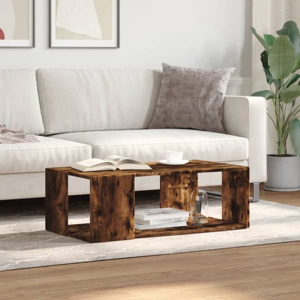 vidaXL Salongbord sonoma eik 89,5x48x30 cm konstruert tre