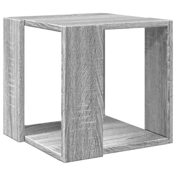 vidaXL sofabord 32x32x30 cm konstrueret træ grå sonoma-eg