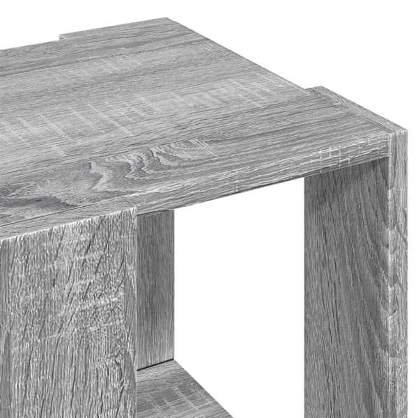 vidaXL sofabord 32x32x30 cm konstrueret træ grå sonoma-eg