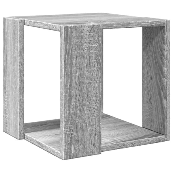 vidaXL sofabord 32x32x30 cm konstrueret træ grå sonoma-eg