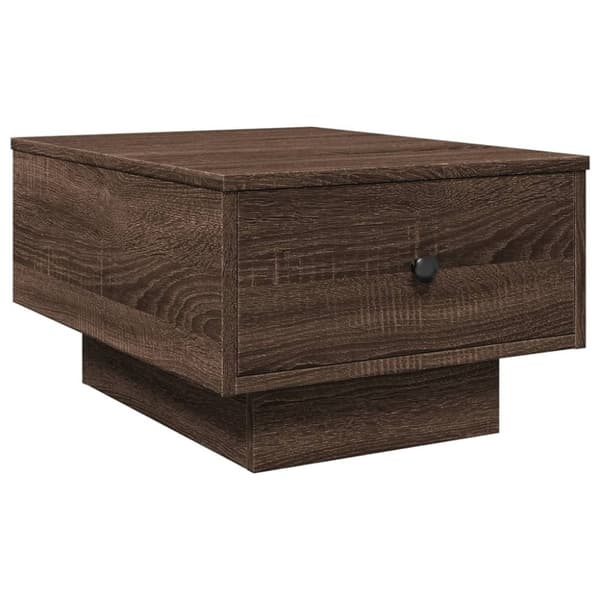 vidaXL sofabord 60x45x31 cm konstrueret træ brun egetræsfarve