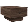 Miniatyrbillede 7 af 11: vidaXL sofabord 60x45x31 cm konstrueret træ brun egetræsfarve