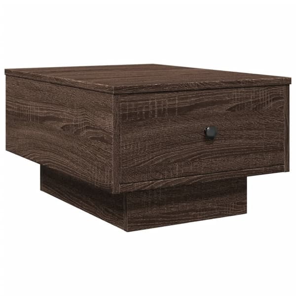 vidaXL sofabord 60x45x31 cm konstrueret træ brun egetræsfarve