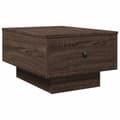 Miniatyrbillede 1 af 11: vidaXL sofabord 60x45x31 cm konstrueret træ brun egetræsfarve