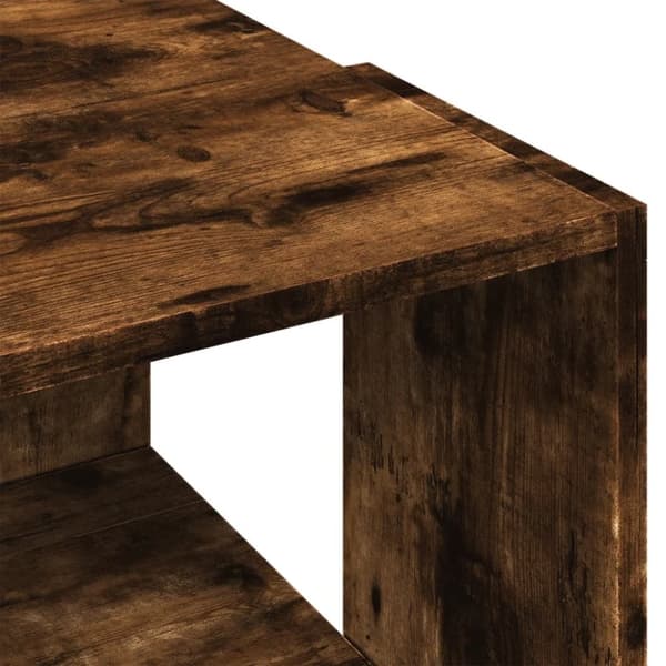 vidaXL sofabord 89,5x48x30 cm konstrueret træ røget egetræsfarve
