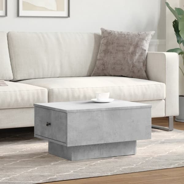 vidaXL sofabord 60x45x31 cm konstrueret træ betongrå