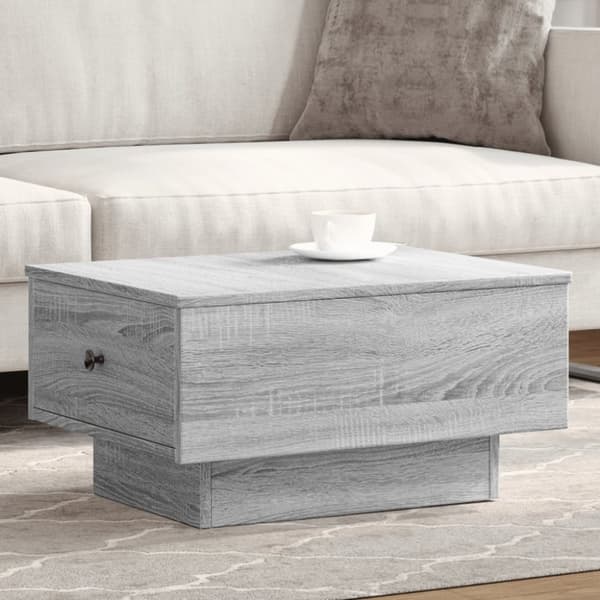 vidaXL Sohvapöytä harmaa Sonoma 60x45x31 cm tekninen puu