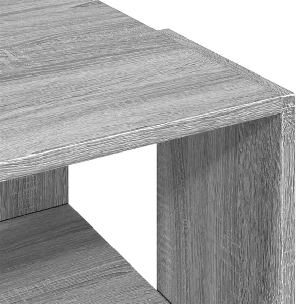 vidaXL Sohvapöytä harmaa Sonoma 89,5x48x30 cm tekninen puu