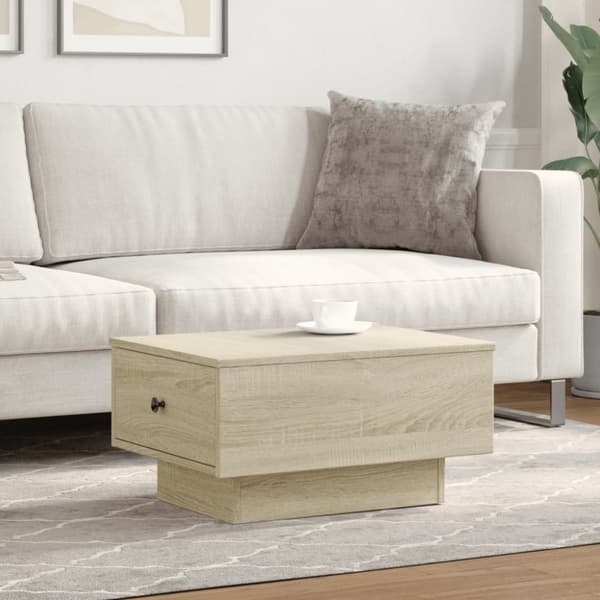 vidaXL sofabord 60x45x31 cm konstrueret træ sonoma-eg