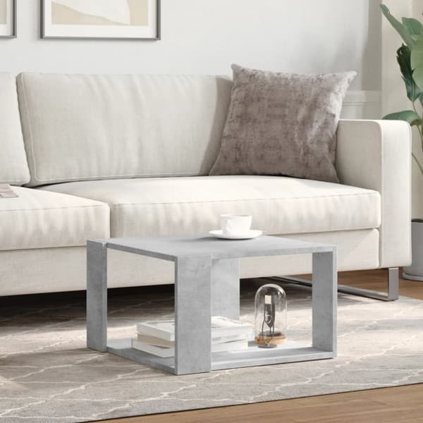 vidaXL sofabord 51,5x51,5x30 cm konstrueret træ betongrå