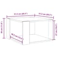 Miniatyrbillede 10 af 10: vidaXL sofabord 51,5x51,5x30 cm konstrueret træ betongrå