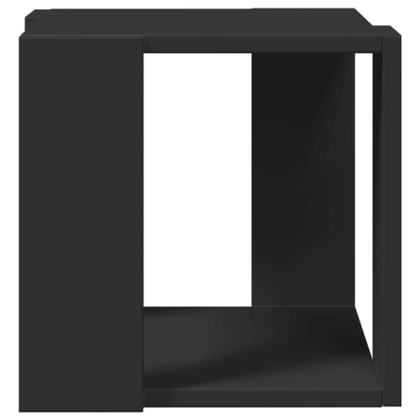 vidaXL sofabord 32x32x30 cm konstrueret træ sort