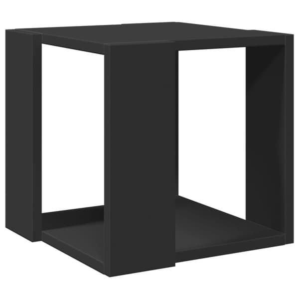 vidaXL sofabord 32x32x30 cm konstrueret træ sort