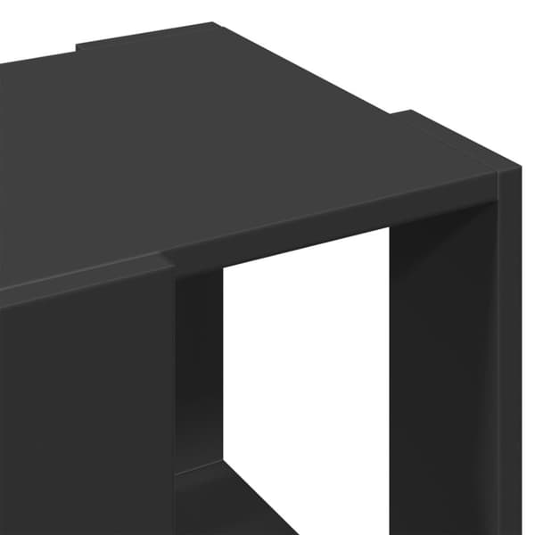 vidaXL sofabord 32x32x30 cm konstrueret træ sort