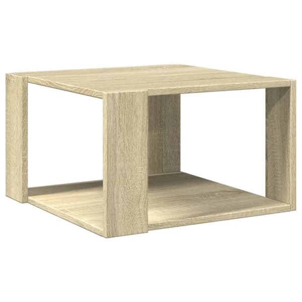 vidaXL Sohvapöytä Sonoma-tammi 51,5x51,5x30 cm tekninen puu