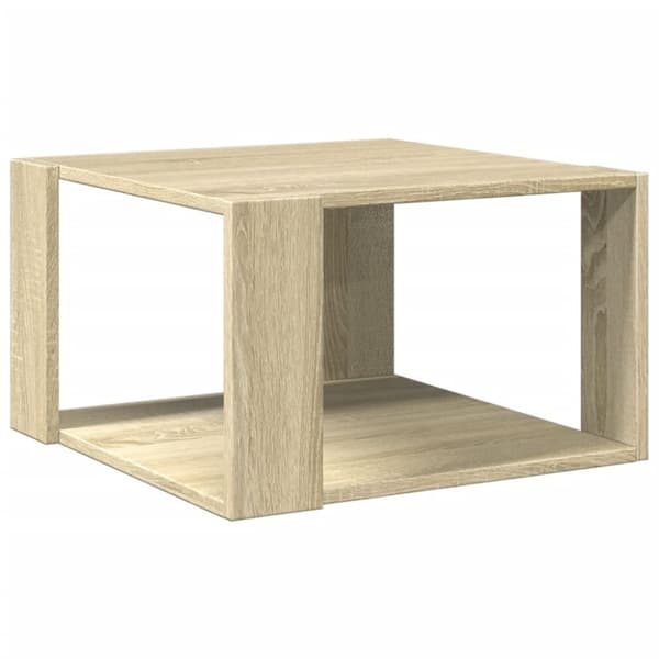 vidaXL Sohvapöytä Sonoma-tammi 51,5x51,5x30 cm tekninen puu