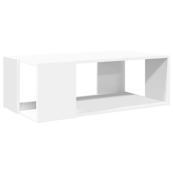 vidaXL sofabord 89,5x48x30 cm konstrueret træ hvid