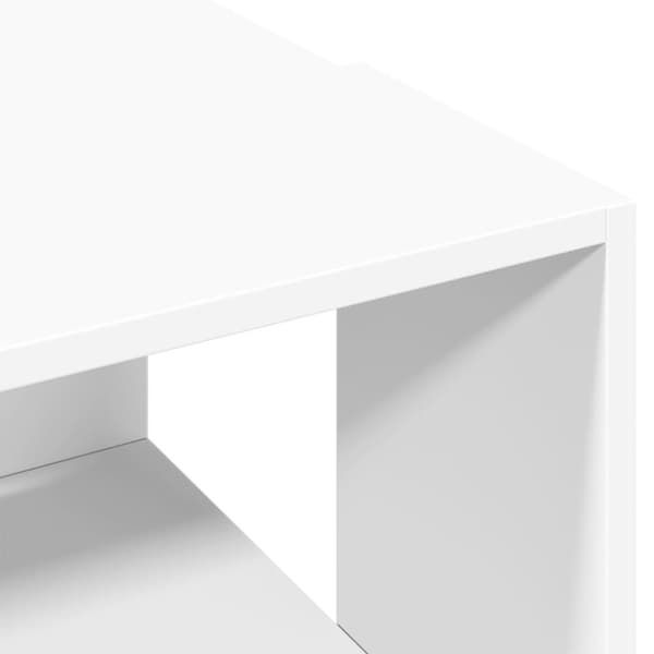 vidaXL sofabord 89,5x48x30 cm konstrueret træ hvid