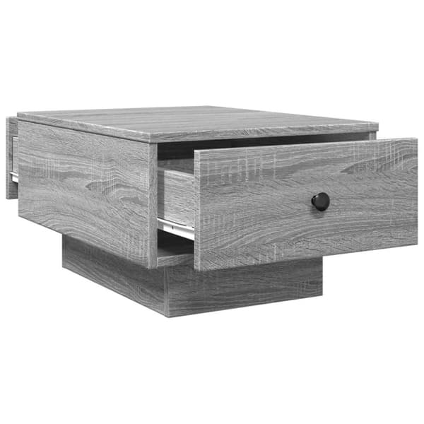 vidaXL Soffbord grå sonoma 60x45x31 cm konstruerat trä
