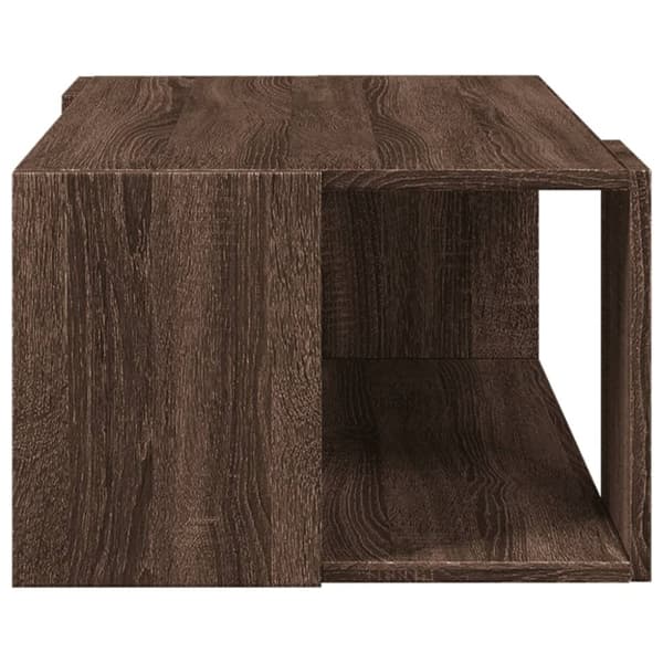 vidaXL Soffbord brun ek 89,5x48x30 cm konstruerat trä